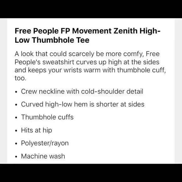 Free People Heather Gray Long Sleeve Tee - Picture 3 of 5